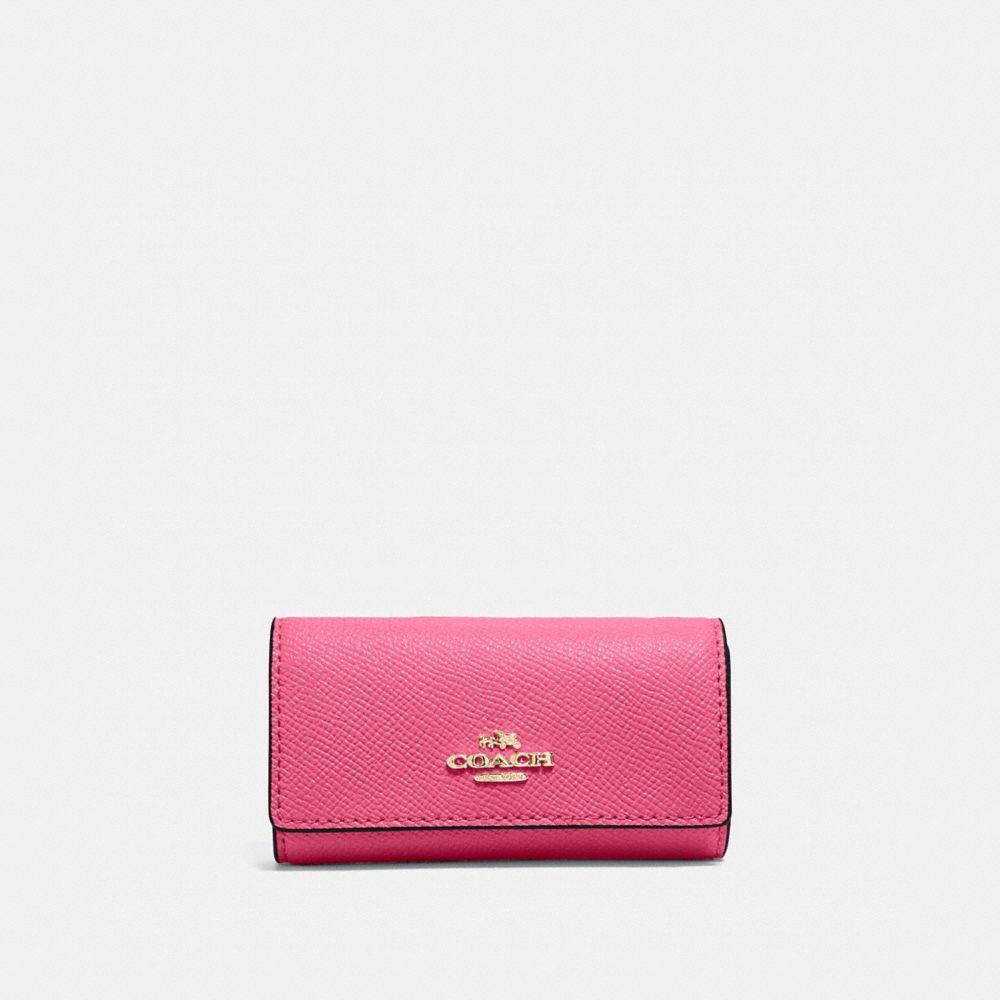 COACH Six Ring Key Case in Pink