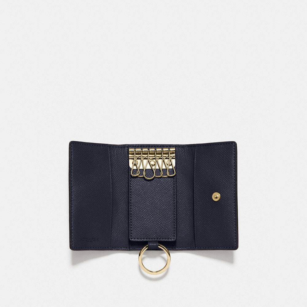 COACH® Six Ring Key Case In Signature Canvas | lupon.gov.ph