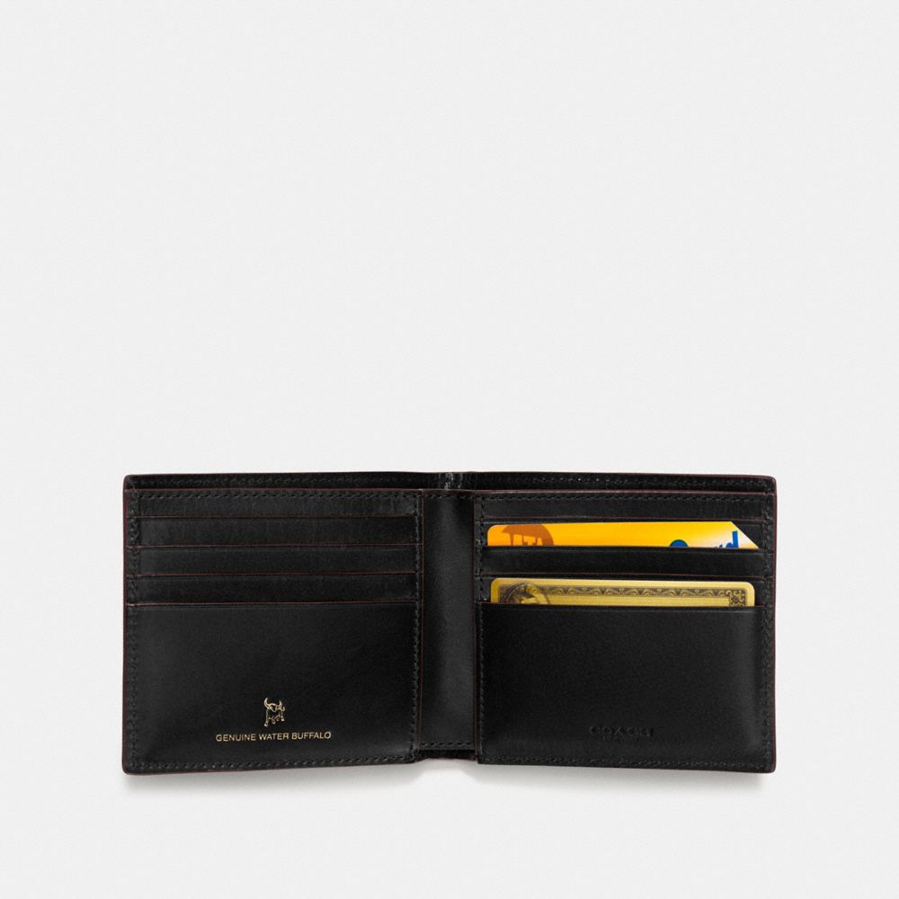 coach men's double billfold wallet