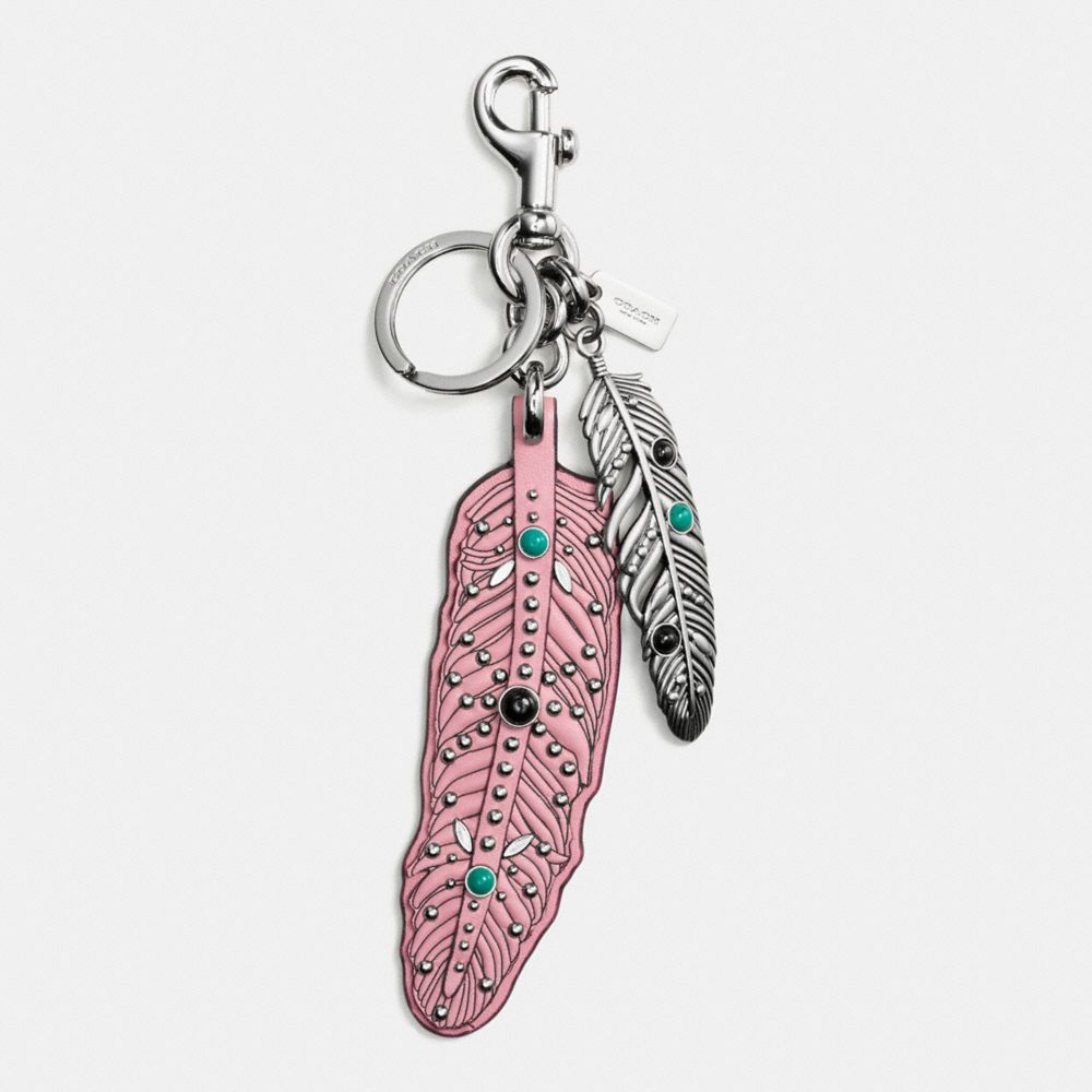 Western Rivets Feather Bag Charm COACH®