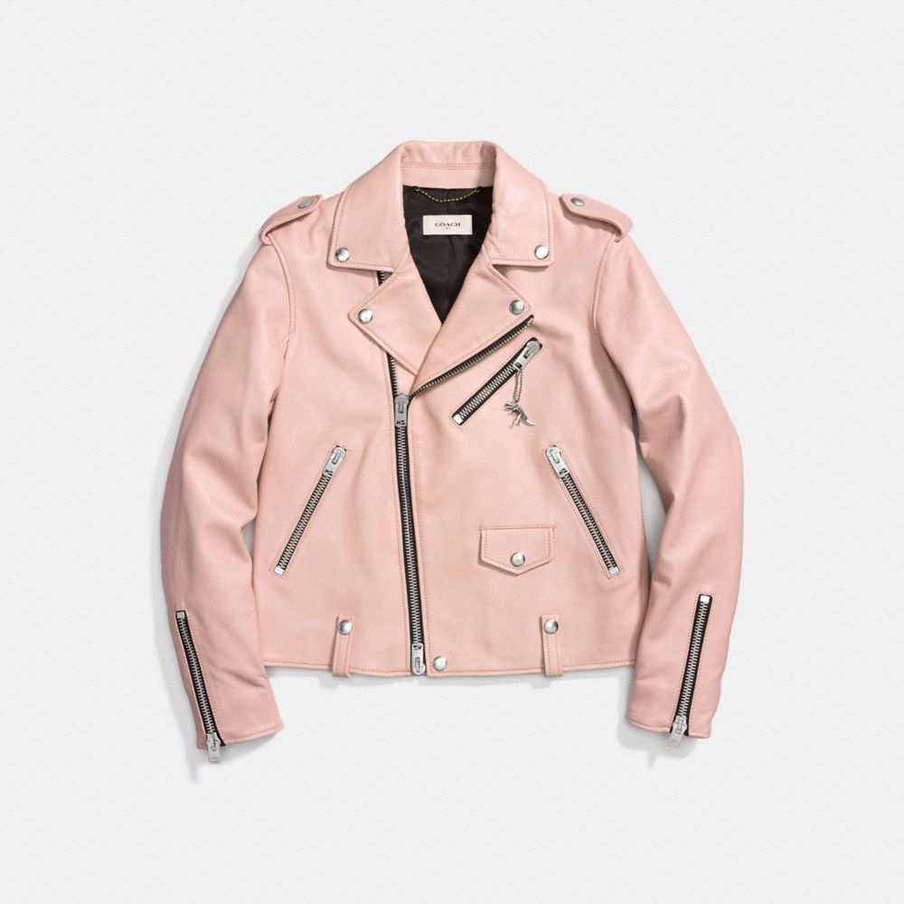 coach moto jacket women's