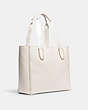 COACH®,DERBY TOTE,Pebbled Leather,Large,Everyday,Gold/Chalk,Angle View