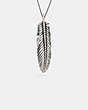 Large Studded Feather Necklace
