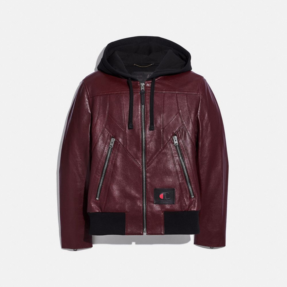 COACH® Coach X Champion Leather Jacket