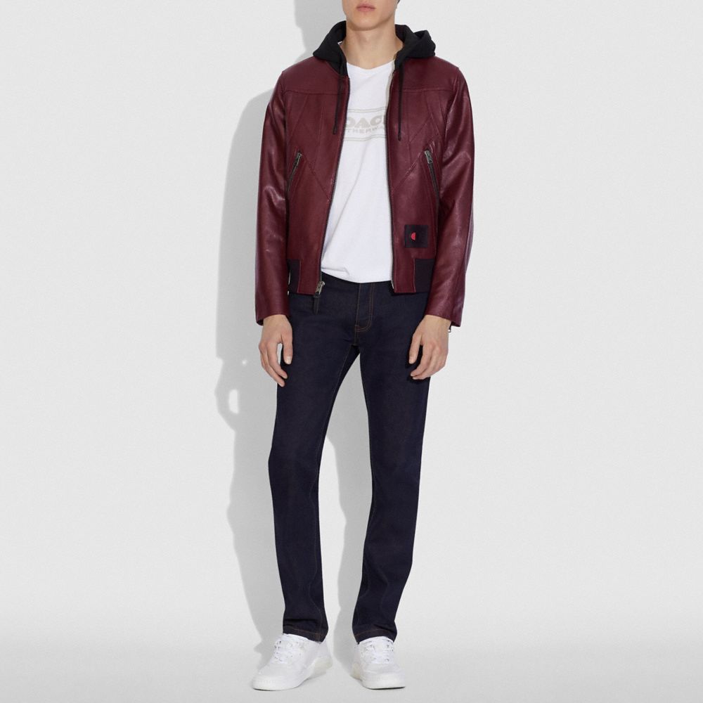 COACH® | Coach X Champion Leather Jacket