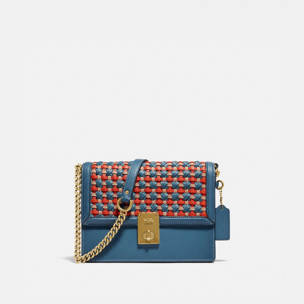 COACH® Hutton Shoulder Bag With Weaving