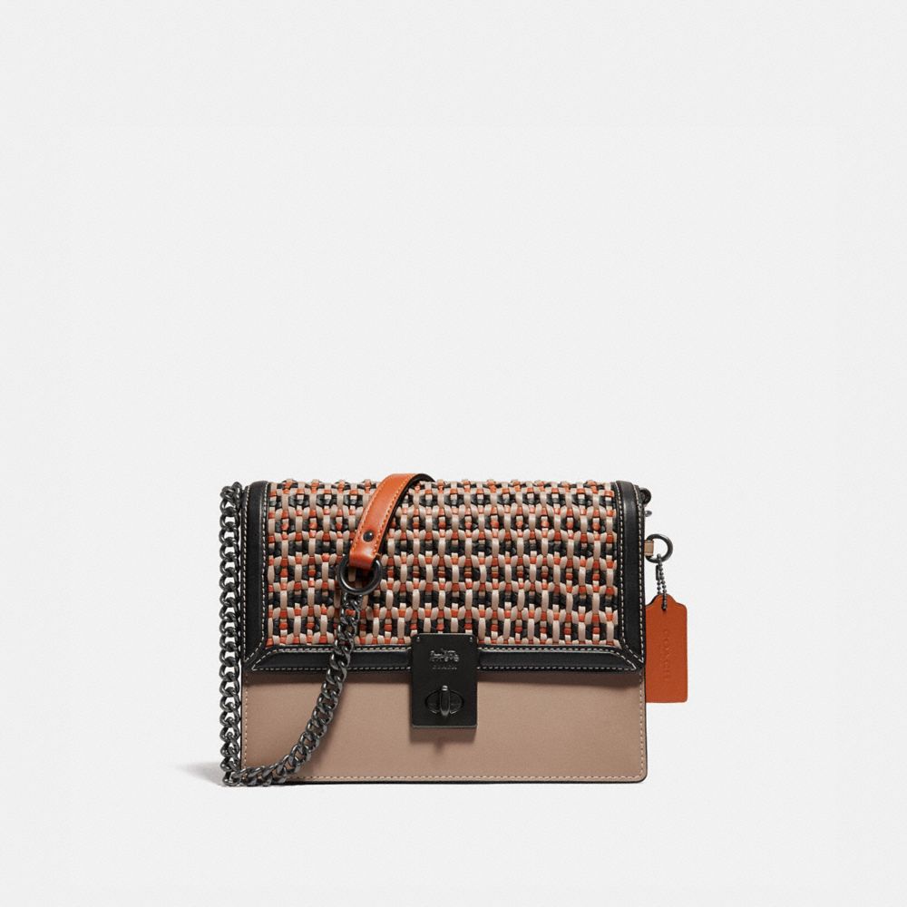 COACH® Hutton Shoulder Bag With Weaving