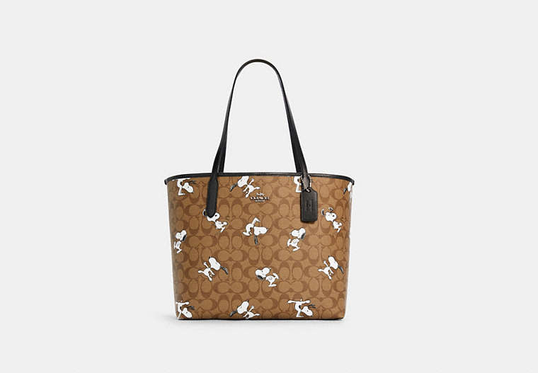 COACH® Outlet | Coach X Peanuts City Tote In Signature Canvas With 