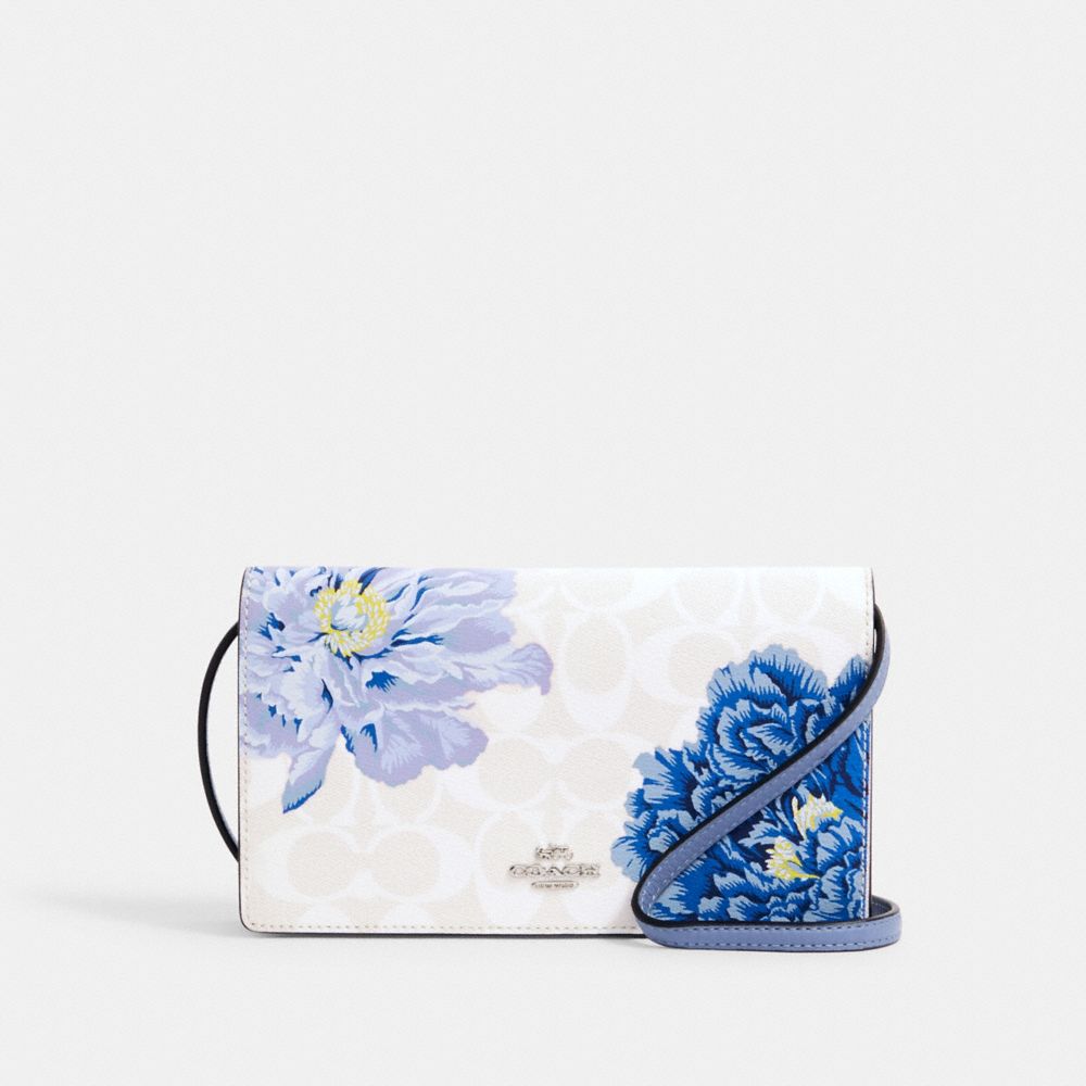 Coach Outlet Anna Foldover Clutch Crossbody in Blue