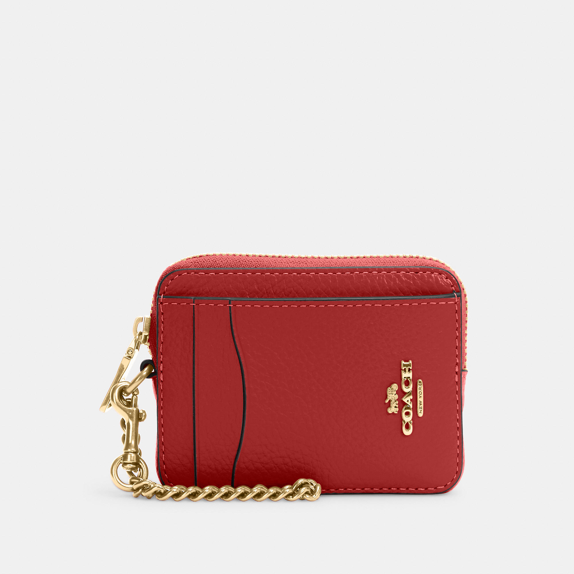 Coach Outlet Zip Card Case - Red