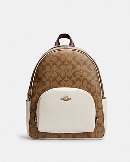 COACH® Outlet | Kenley Backpack In Signature Canvas