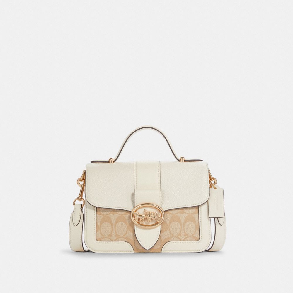 COACH® Small Top Handle In Signature Canvas