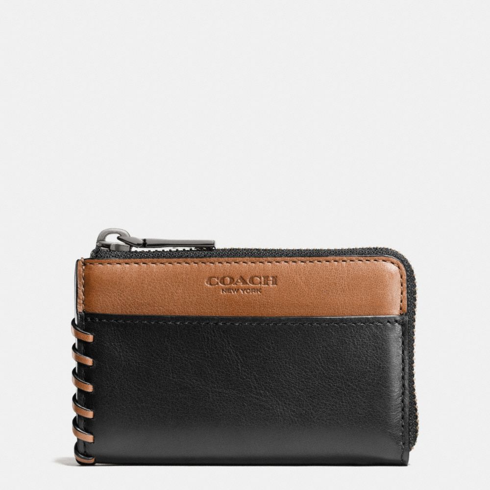 Rip And Repair Zip Key Case In Sport Calf Leather COACH®