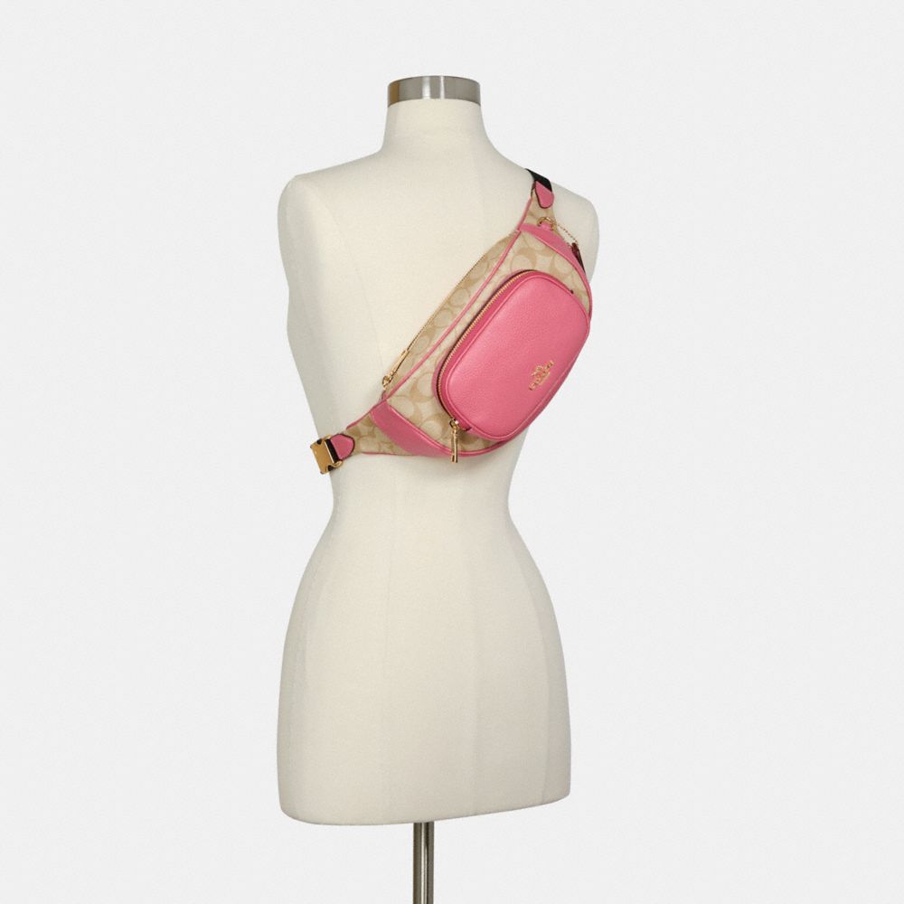 COACH® Outlet Court Belt Bag In Signature Canvas