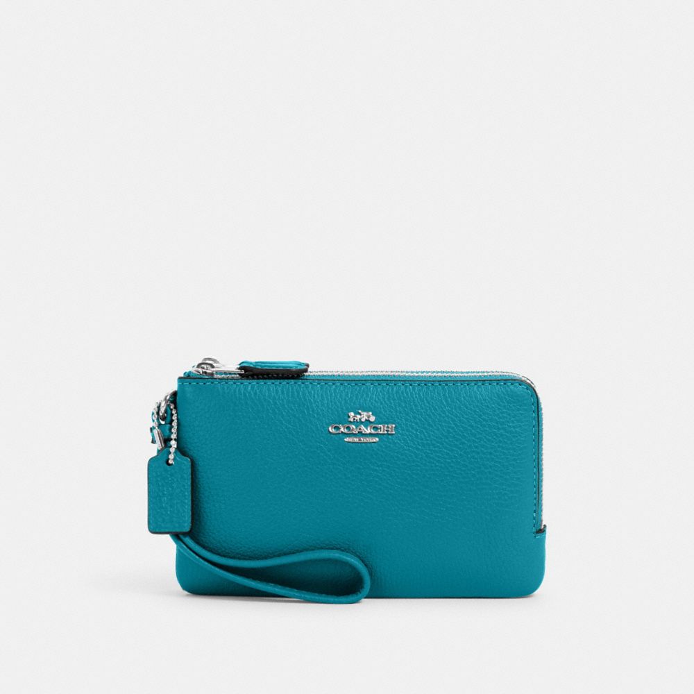 Double Corner Zip Wristlet