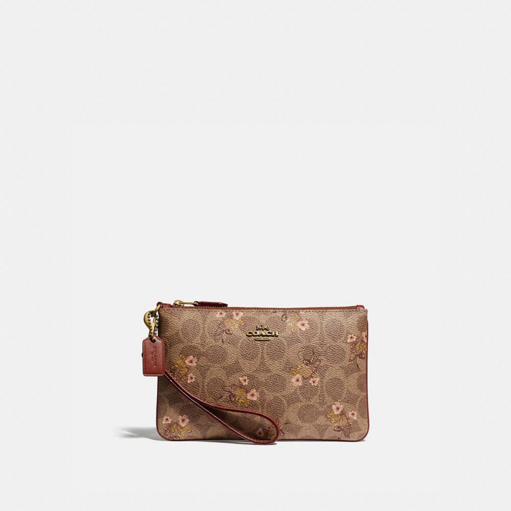 Small Wristlet With Floral Print