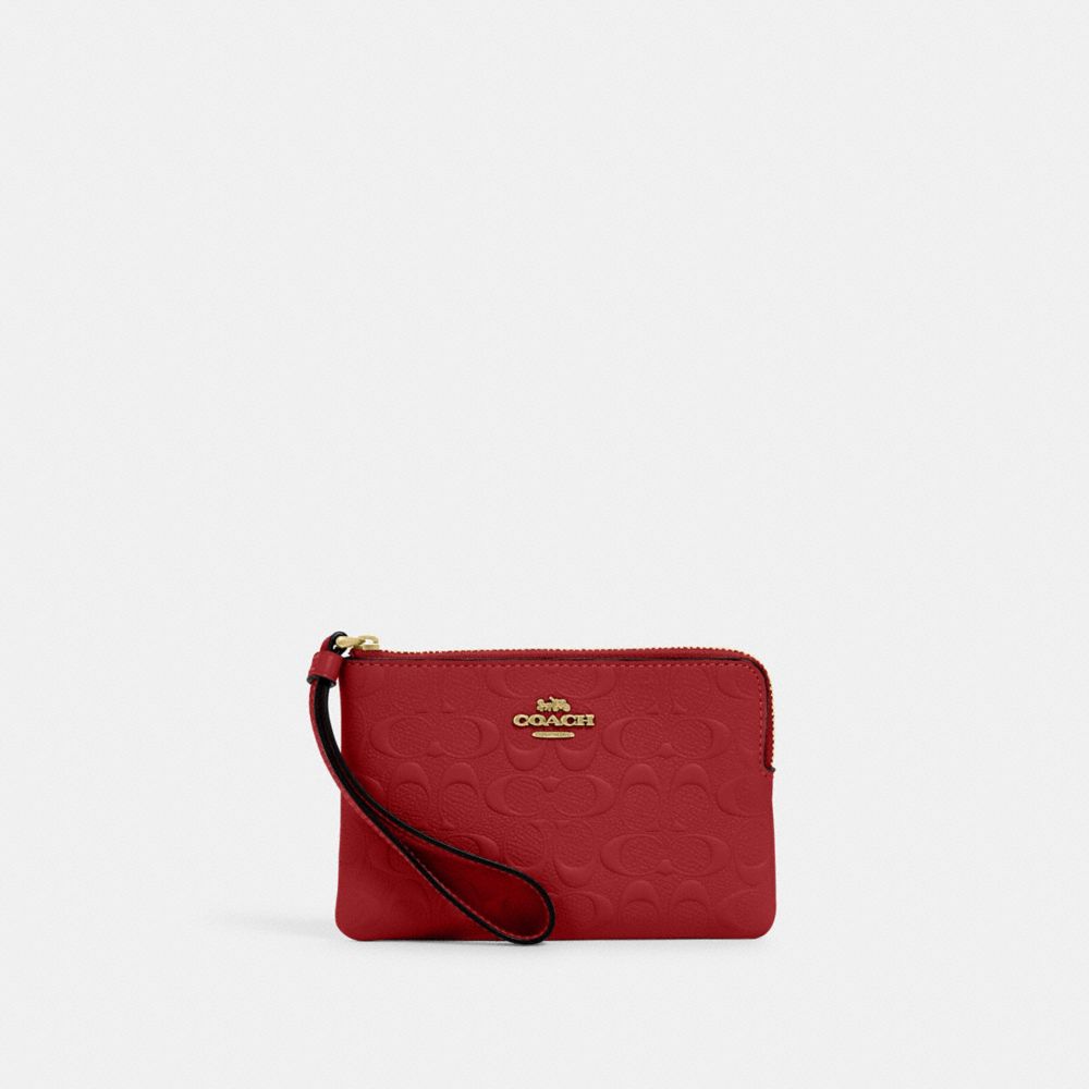 red coach wallets for women