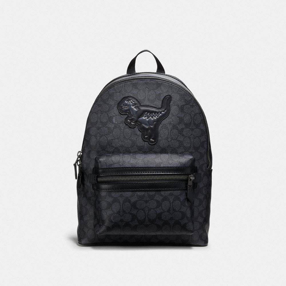 Academy Backpack In Signature Canvas With Rexy COACH®