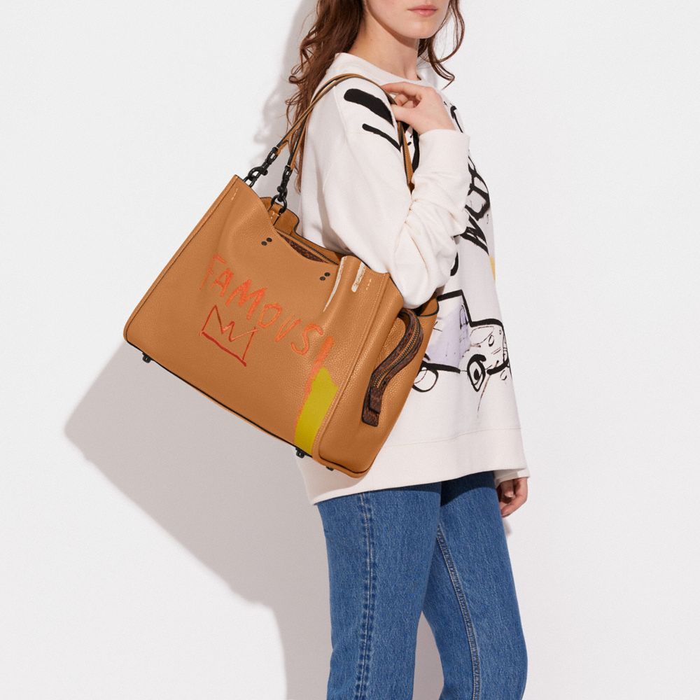 COACH® | Coach X Jean Michel Basquiat Rogue 39 With Snakeskin Detail