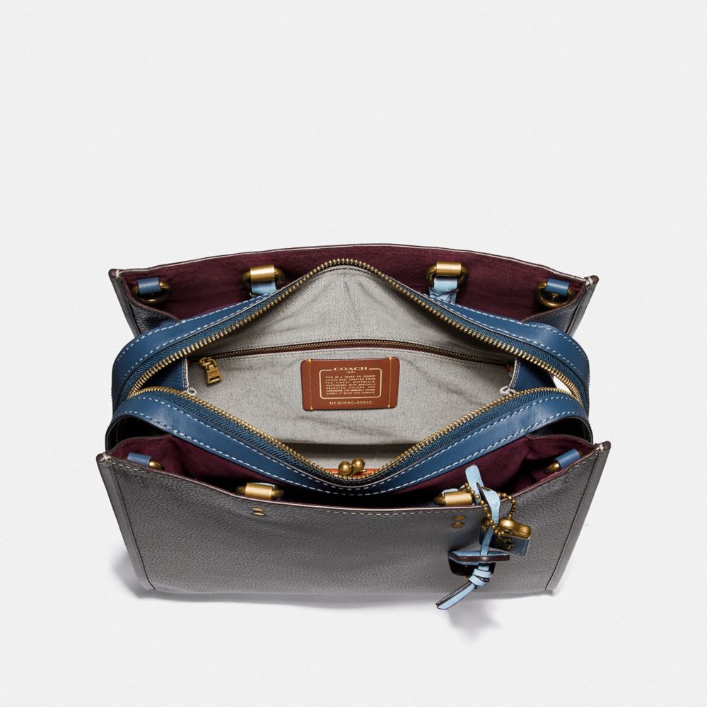 COACH®: Rogue 36 In Colorblock With Ostrich Detail