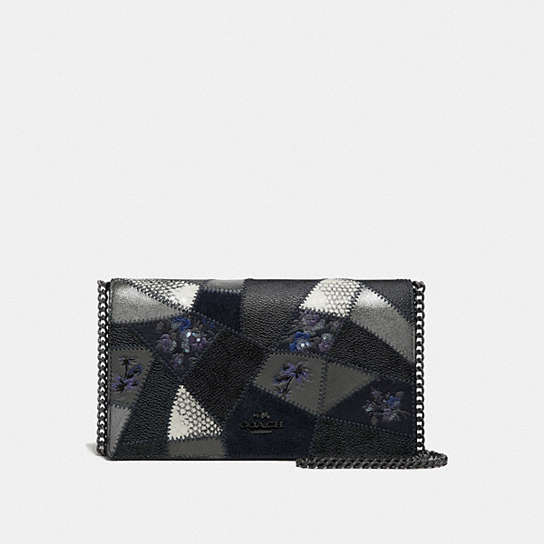 Callie Foldover Chain Clutch With Signature Patchwork | COACH®