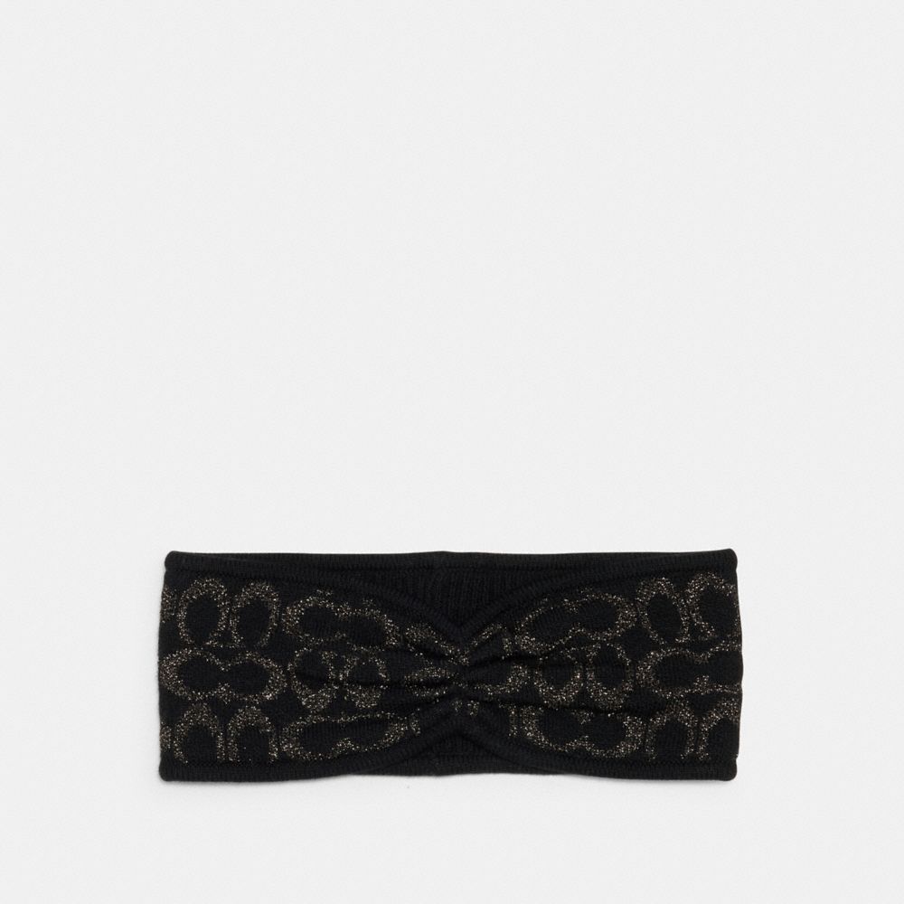 COACH® Outlet Signature Print Knit Headband