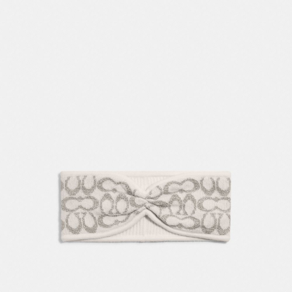 Coach logo White headband Coach headband. New with tags never worn. Very warm | Depop main image 3