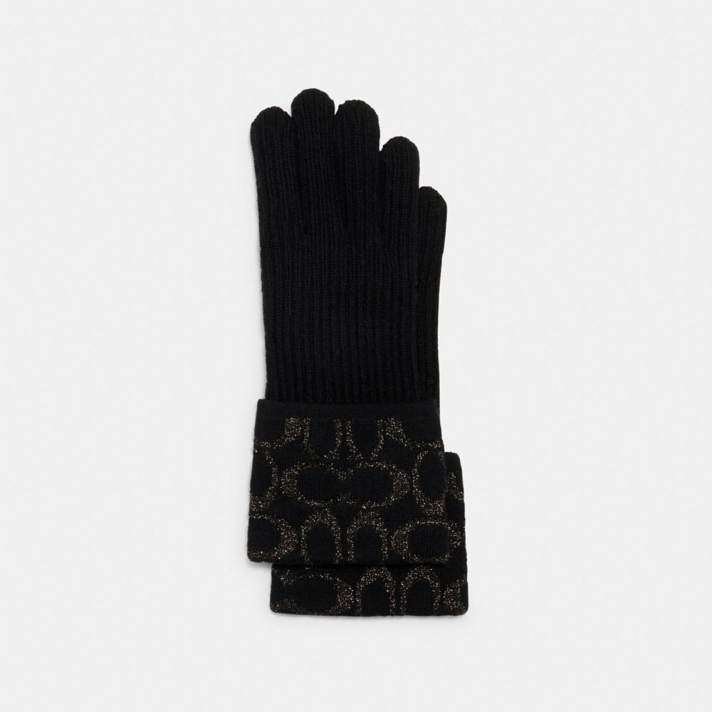 COACH® Outlet Signature Knit Tech Gloves