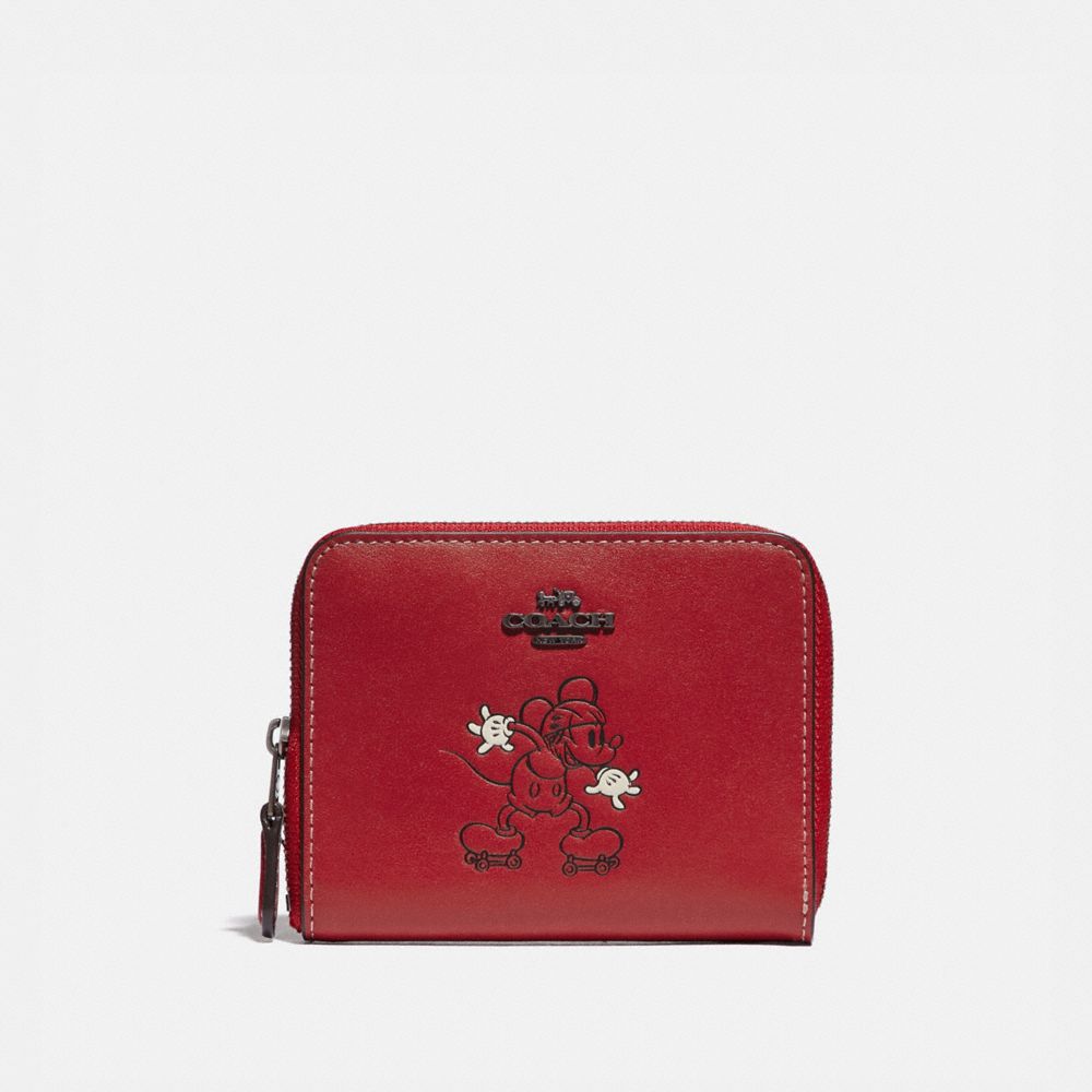 COACH® Disney X Coach Small Zip Around Wallet With Disney Motif