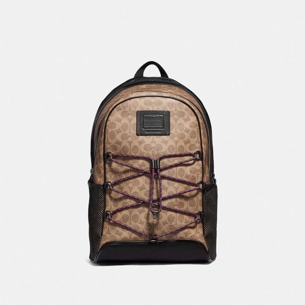 COACH® Academy Sport Backpack In Signature Canvas