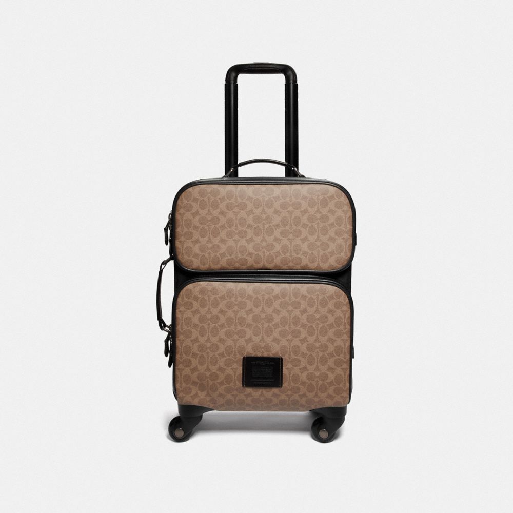 COACH®: Academy Travel Wheeled Carry On In Signature Canvas