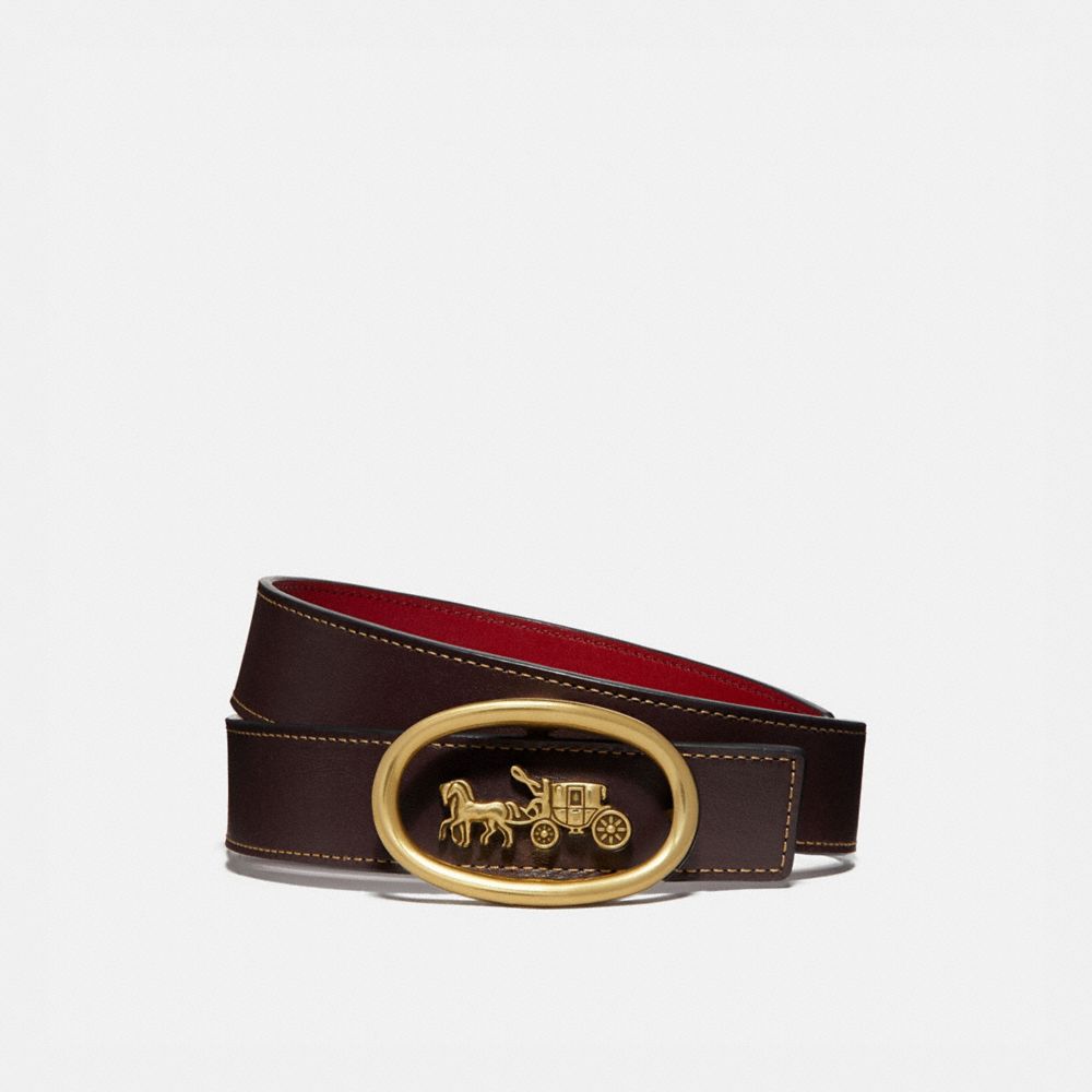 Horse And Carriage Buckle Belt, 32 Mm