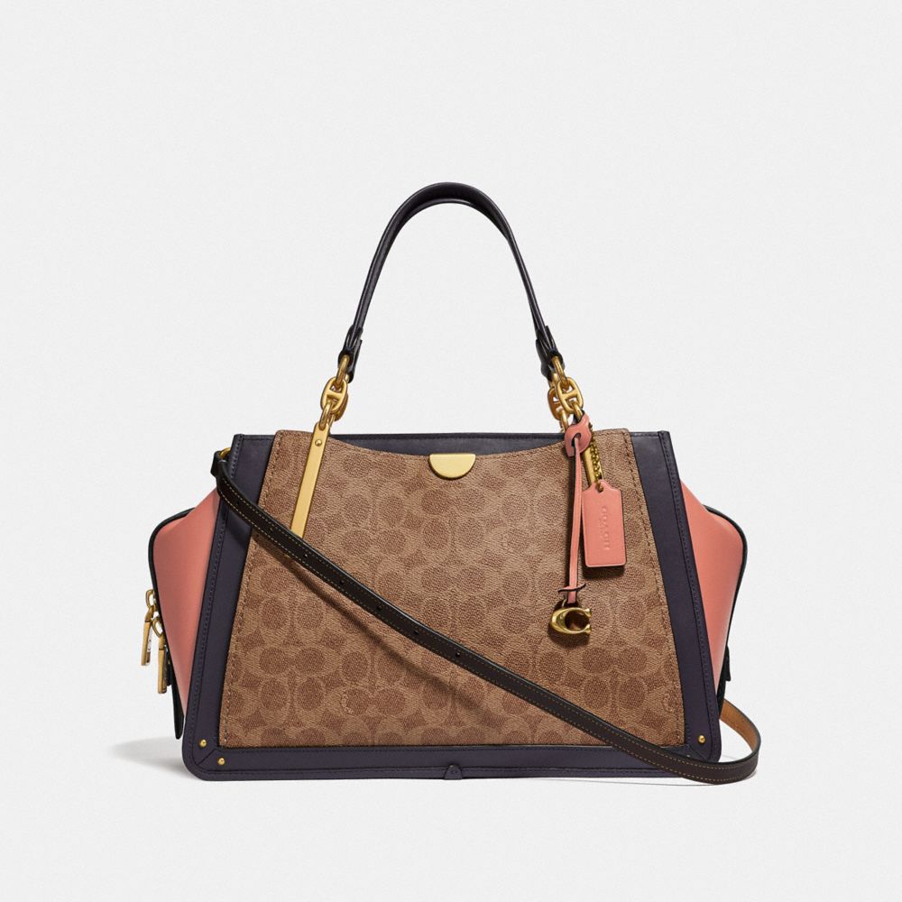 COACH® Outlet | Dreamer 36 In Colorblock Signature Canvas