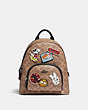 Disney X Coach Carrie Backpack 23 In Signature Canvas With Patches