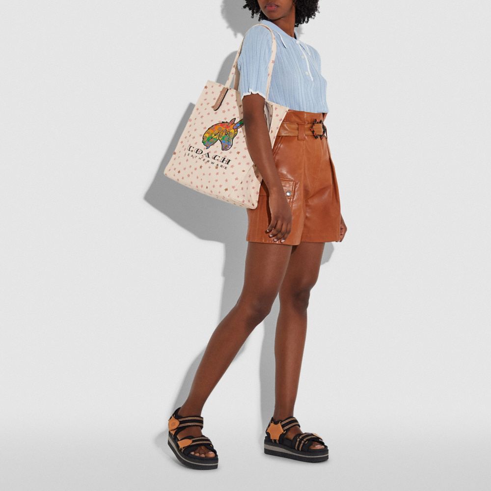 COACH® | Tote With Rainbow Signature Uni