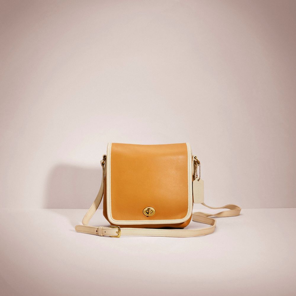 Coach Yellow Leather Legacy Penny Shoulder Bag Coach