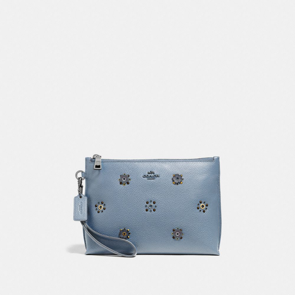 COACH® | Charlie Pouch With Scattered Rivets
