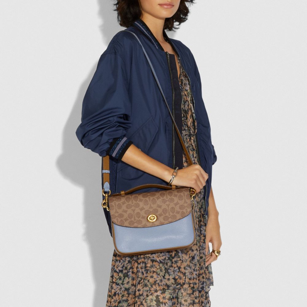 COACH® | Cassie Crossbody With Signature Canvas Blocking