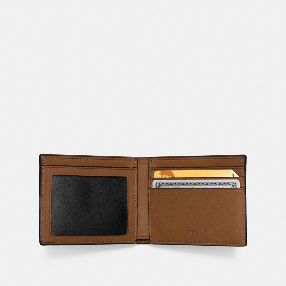 coach slim billfold id wallet