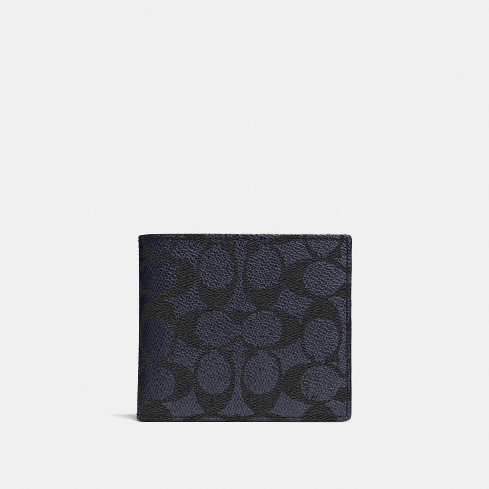 COACH®: Coin Wallet In Signature Canvas