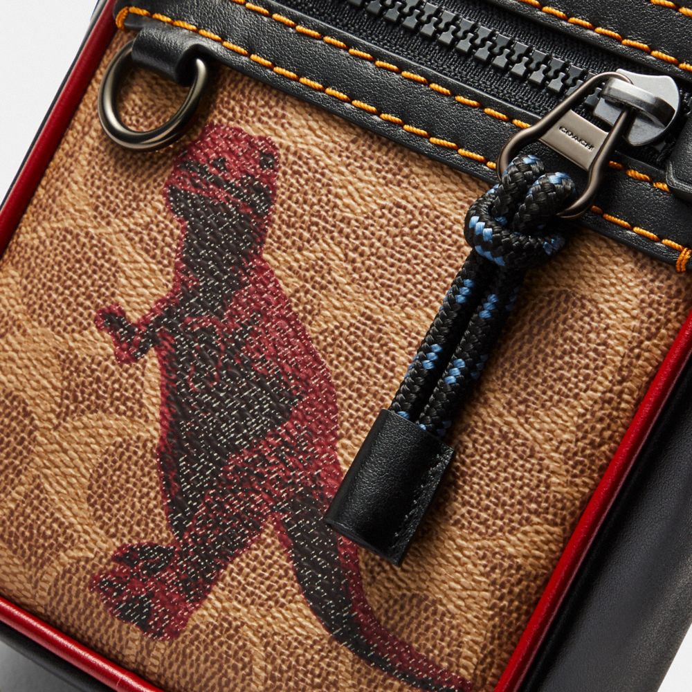 COACH® | Dylan 10 In Signature Canvas With Rexy By Sui Jianguo