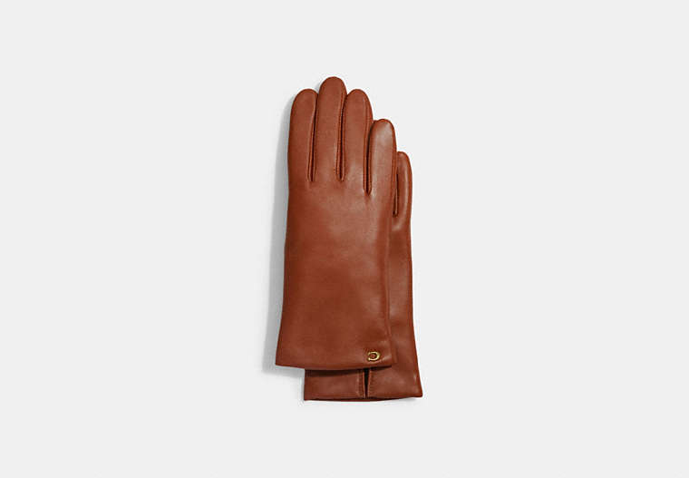 Sculpted Signature Leather Tech Gloves