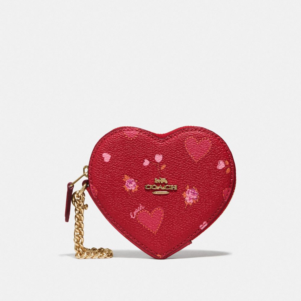 Coach Heart Coin Case