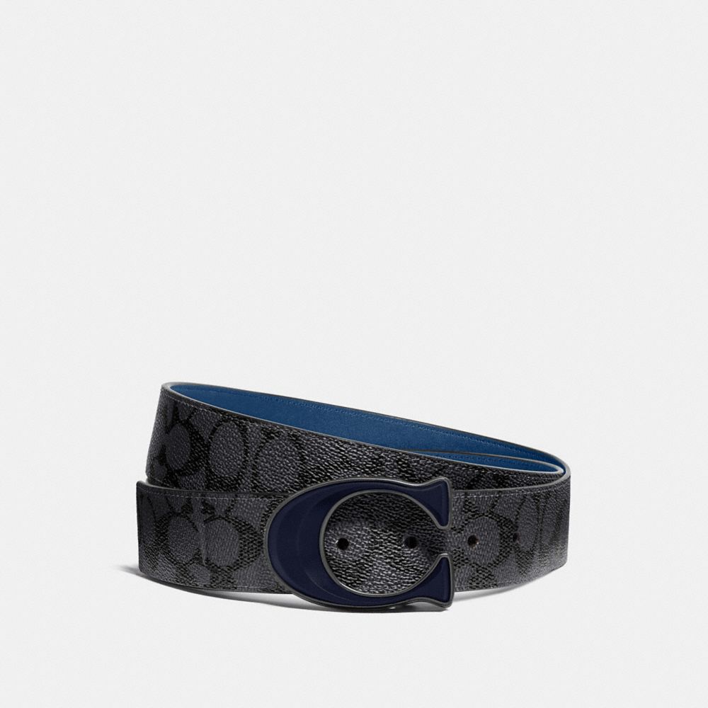 COACH Signature Buckle Belt, 38mm In Blue For Men Lyst | lupon.gov.ph