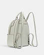 COACH®,JORDYN BACKPACK,Leather,Large,Office,Silver/Light Sage,Angle View