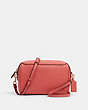 COACH®,BENNETT CROSSBODY,Leather,Mini,Gold/Bright Coral,Front View