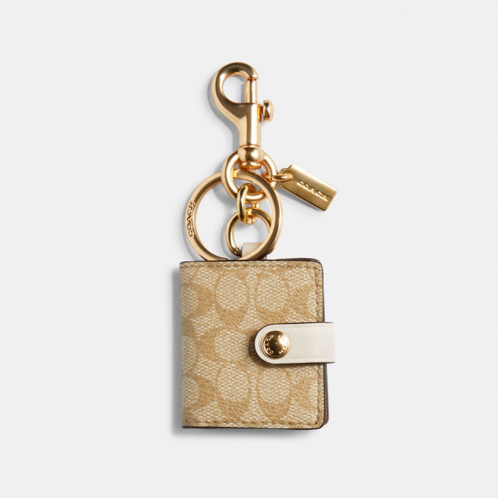 COACH® Outlet Picture Frame Bag Charm In Signature Canvas