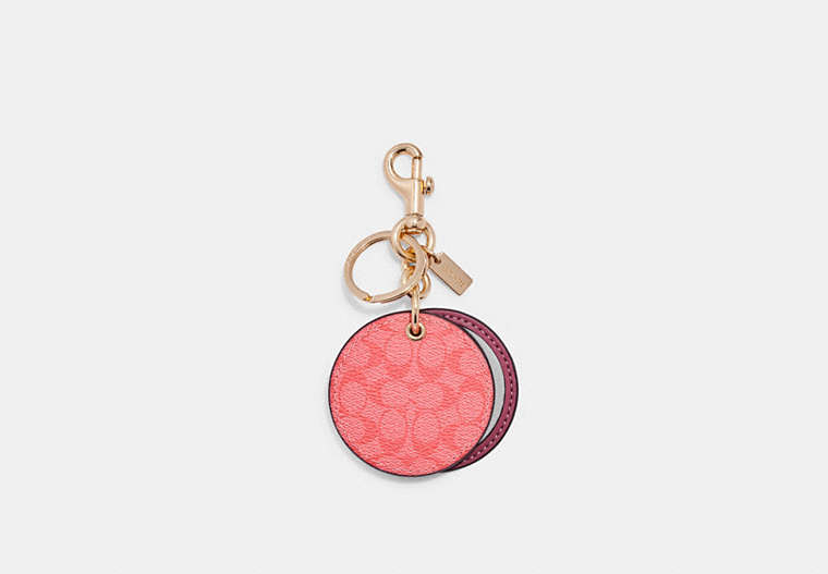 Mirror Bag Charm In Signature Canvas image number 0