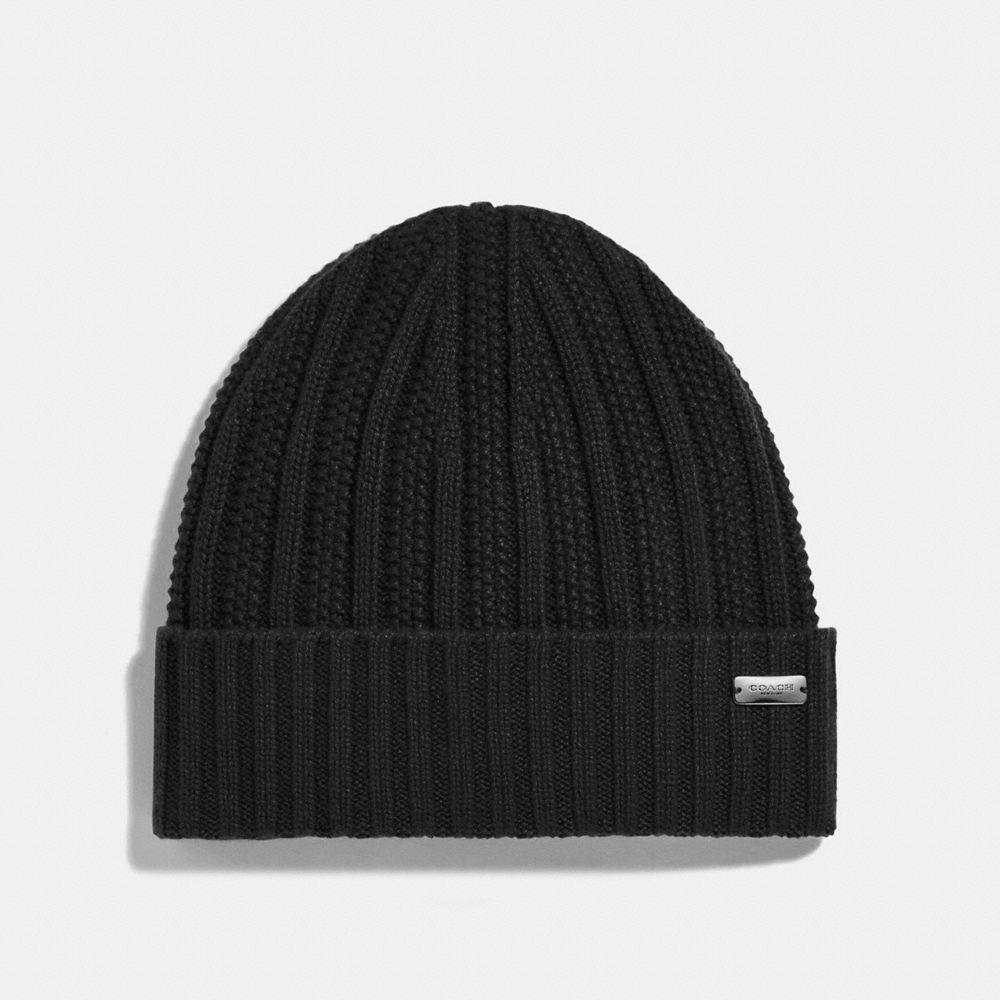 COACH® | Cashmere Seed Stitch Knit Hat