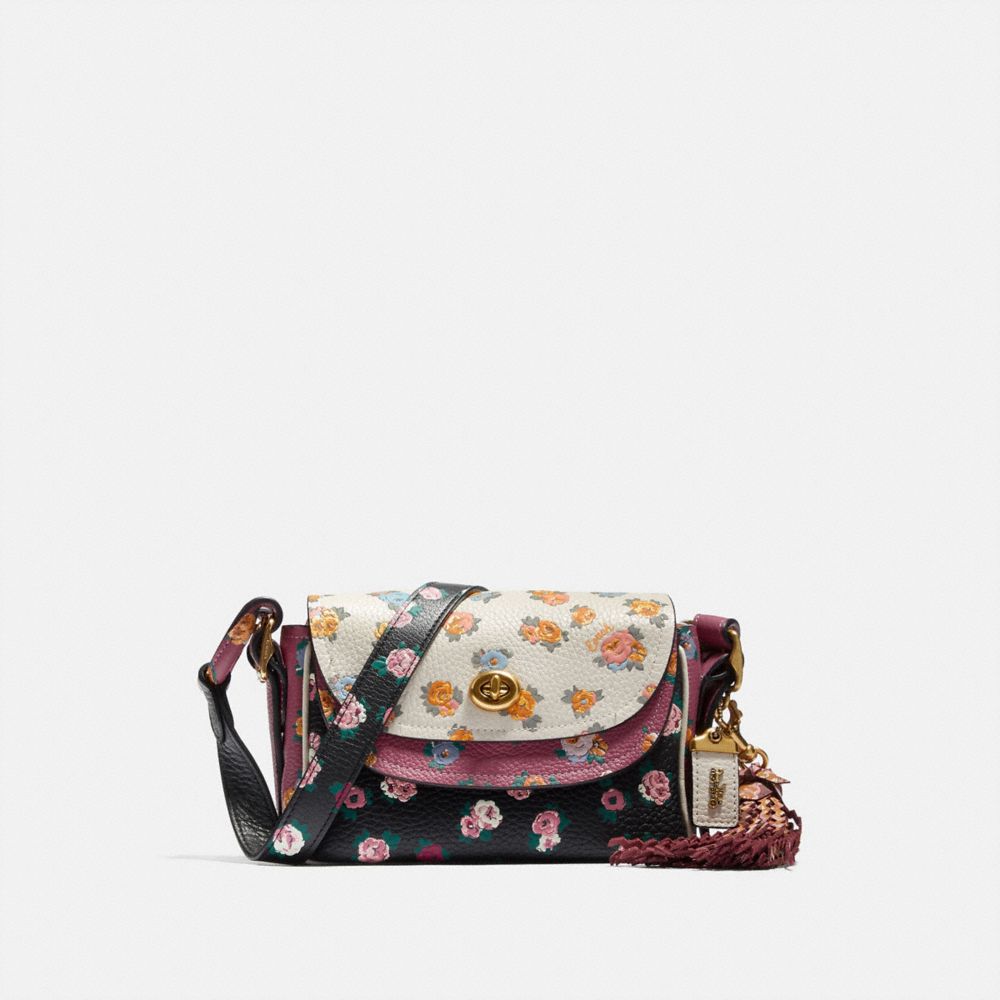 Coach X Tabitha Simmons Crossbody 17 In Colorblock With Meadow Rose ...